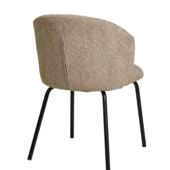 Outlet Wohnen Boucle Polsterstühle in Beige - Runicava (2er Set)