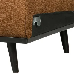 Wohnen Boucle Sofa-Element in Cognac Braun - Probian