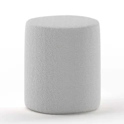 Clearance Wohnen Boucle Stoffbett in Grau und Natur - Skylab