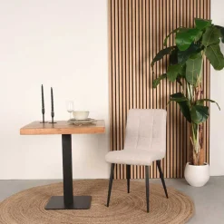 Discount Wohnen Boucle Stuhl in Beigegrau - Quinn