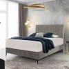 Wohnen Boxspringbett in Beige Webstoff - Fiafanda