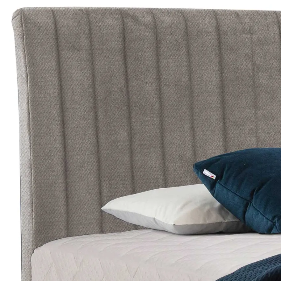 Wohnen Boxspringbett in Beige Webstoff - Fiafanda