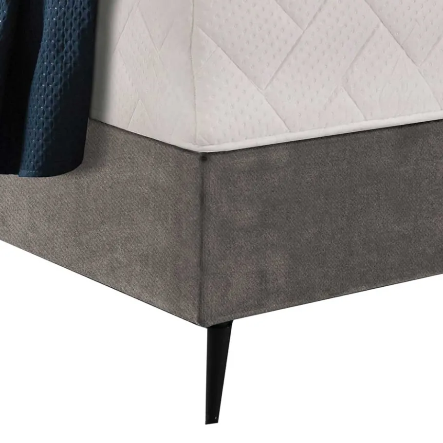Wohnen Boxspringbett in Beige Webstoff - Fiafanda