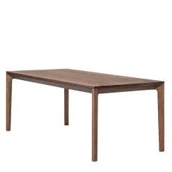 Best Wohnen Brauner Esszimmertisch aus Nussbaum Holz - Caceres
