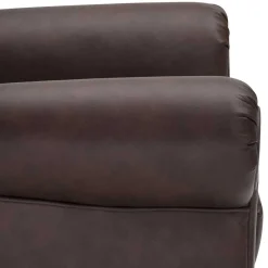 Online Wohnen Brauner Federkernsessel mit Lederbezug - Chesterfield - Esmea