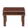 Discount Wohnen Brauner Kolonialstil Couchtisch 60x60 oder 120x75 - Meho