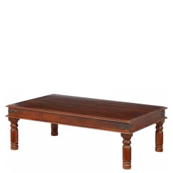 Discount Wohnen Brauner Kolonialstil Couchtisch 60x60 oder 120x75 - Meho