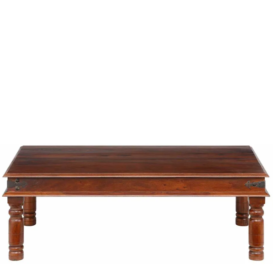Discount Wohnen Brauner Kolonialstil Couchtisch 60x60 oder 120x75 - Meho