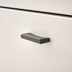 Discount Wohnen Breite Kombi-Kommode mit LED Beleuchtung - Racelyn