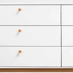 Best Wohnen Breite Kommode mit sechs Schubladen - Kolreva