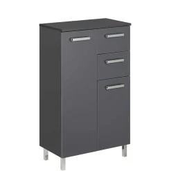 Clearance Wohnen Breiter Badezimmer-Unterschrank in Anthrazit - Colistran