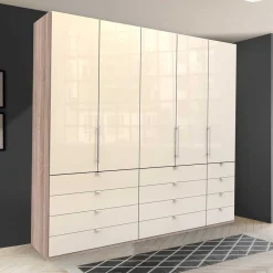 Best Wohnen Breiter Kleiderschrank mit 12 Schubladen - Rativian