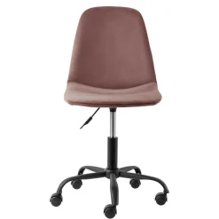 Best Wohnen Büro Schalenstuhl in Rosa Samt - Hypening