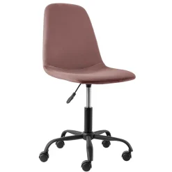 Best Wohnen Büro Schalenstuhl in Rosa Samt - Hypening