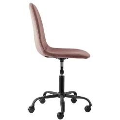 Best Wohnen Büro Schalenstuhl in Rosa Samt - Hypening