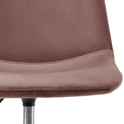 Best Wohnen Büro Schalenstuhl in Rosa Samt - Hypening