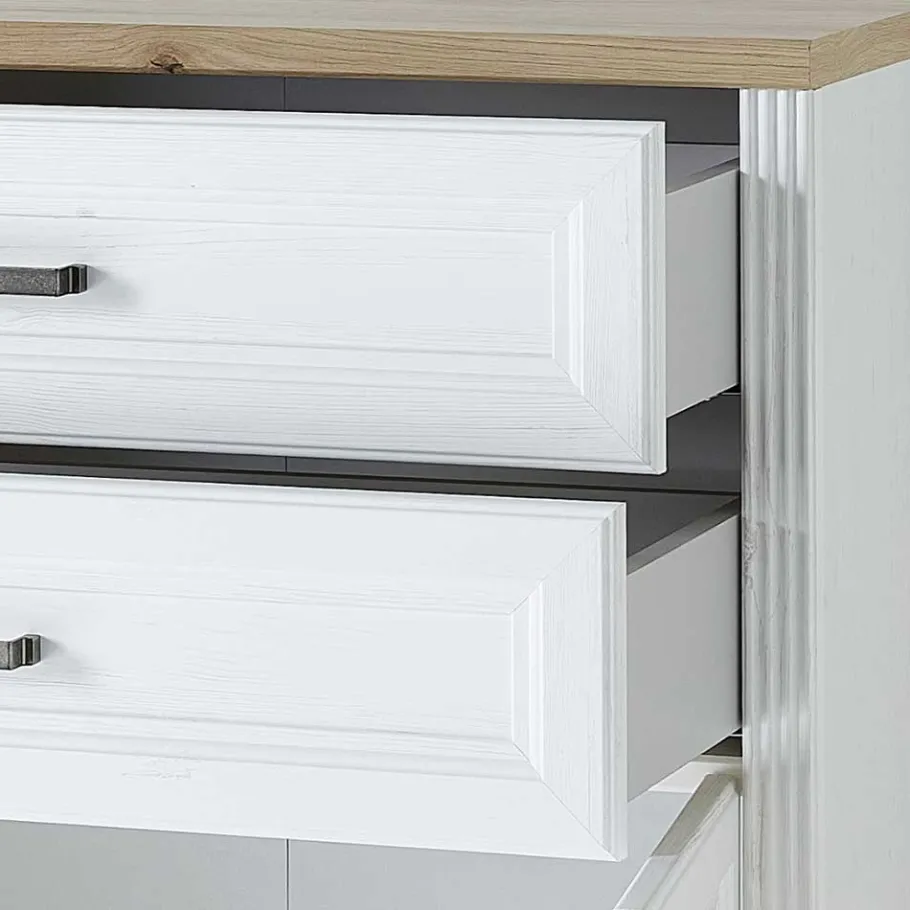 Best Wohnen Büro Schränke Set - Landhaus - Mehady (dreiteilig)