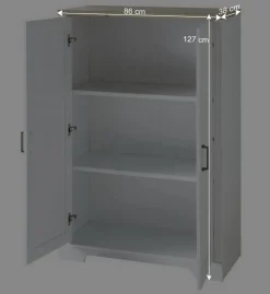 Best Wohnen Büro Schränke Set - Landhaus - Mehady (dreiteilig)