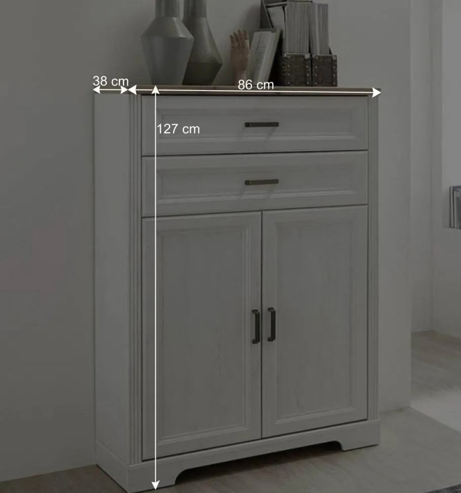 Best Wohnen Büro Schränke Set - Landhaus - Mehady (dreiteilig)