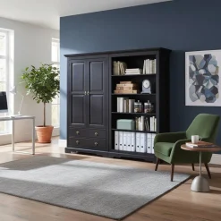 Online Wohnen Büromöbel Set Islando im Kolonialstil (zweiteilig)