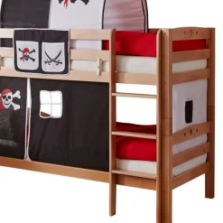 Outlet Wohnen Buche Piratenzimmer Etagenbett in Natur - Caracas
