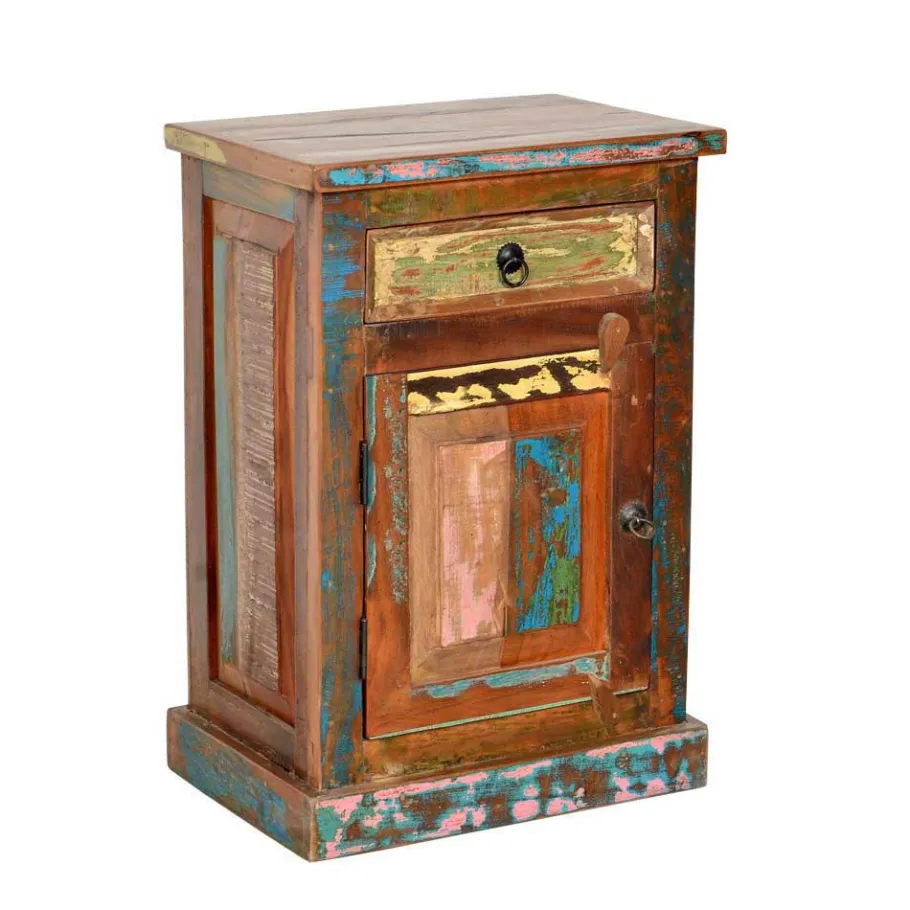 New Wohnen Bunte Badmöbel im Shabby Chic - Jamaica (dreiteilig)