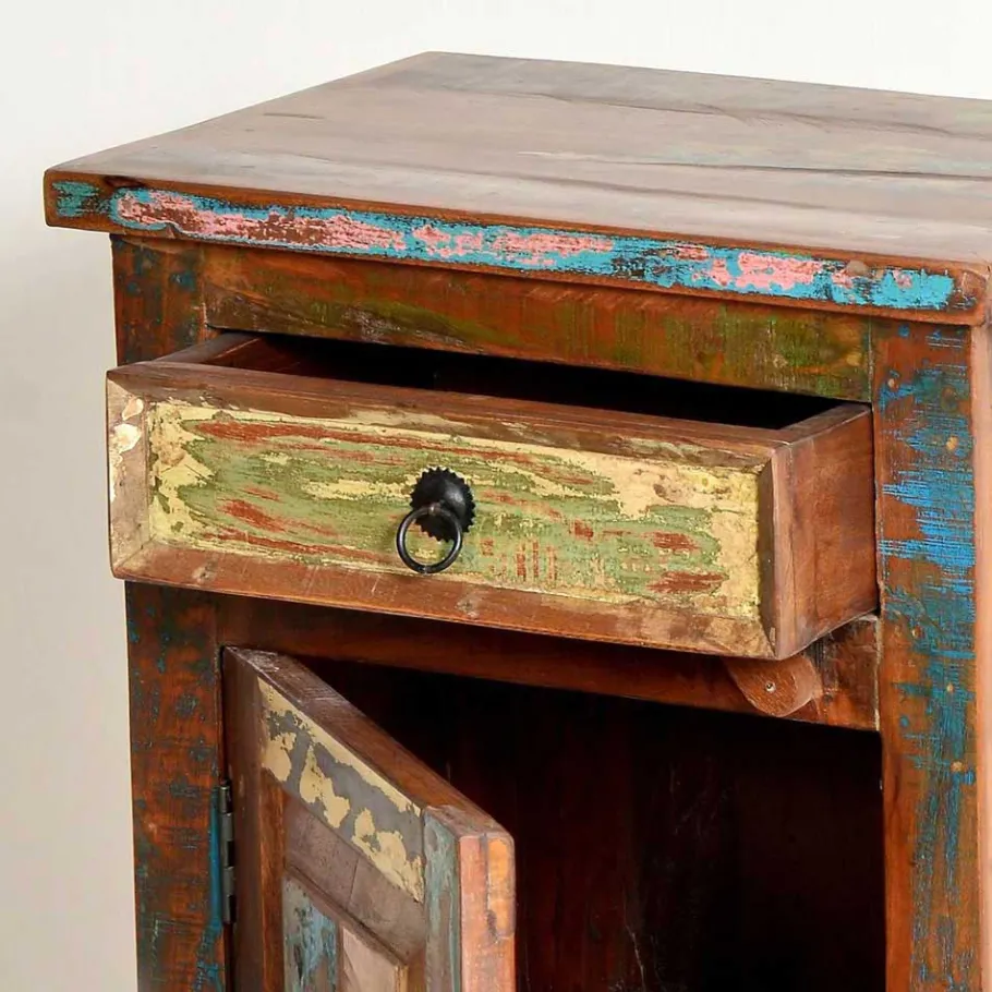 New Wohnen Bunte Badmöbel im Shabby Chic - Jamaica (dreiteilig)