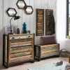 Best Wohnen Bunte Flurmöbel im Shabby Chic - Vosbadus (vierteilig)