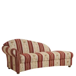 Hot Wohnen Chaiselongue aus Chenille mit Streifen und Muster - Comi