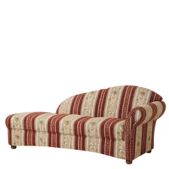 Hot Wohnen Chaiselongue aus Chenille mit Streifen und Muster - Comi