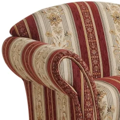 Hot Wohnen Chaiselongue aus Chenille mit Streifen und Muster - Comi