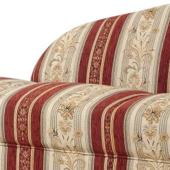 Hot Wohnen Chaiselongue aus Chenille mit Streifen und Muster - Comi