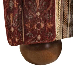 Hot Wohnen Chaiselongue aus Chenille mit Streifen und Muster - Comi