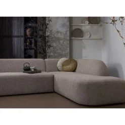 Hot Wohnen Chenille Sofaecke in Beige - Jaturna
