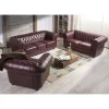 Discount Wohnen Chesterfield Polstergarnitur aus Leder - Geoloro (dreiteilig)