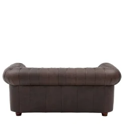 Wohnen Chesterfield Polstergruppe aus Leder - Pluna (dreiteilig)