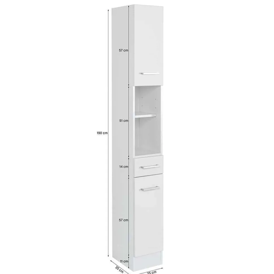 Outlet Wohnen 85cm Bad Serie Möbelset in Grün - Loenixa (dreiteilig)