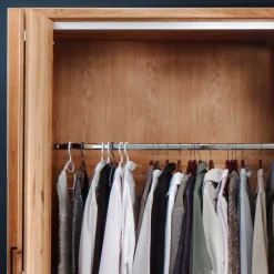 Hot Wohnen 246cm Falttüren-Kleiderschrank Wildeiche - Mascadona