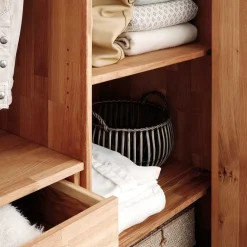 Hot Wohnen 246cm Falttüren-Kleiderschrank Wildeiche - Mascadona
