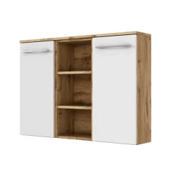 Clearance Wohnen 20cm flacher Badezimmer Schrank in Weiß - Yazemina