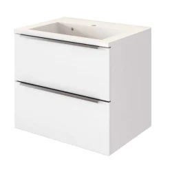 Outlet Wohnen 60cm Gäste WC Waschtisch & LED Spiegel - Livendas (zweiteilig)
