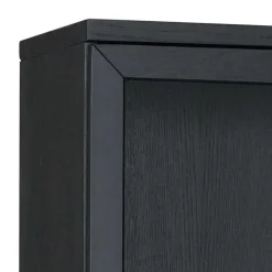 Clearance Wohnen 195cm hohe Industry Vitrine in Schwarz - Meciva
