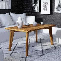 Sale Wohnen 48cm hoher Holz Couchtisch aus Wildeiche - Eavy