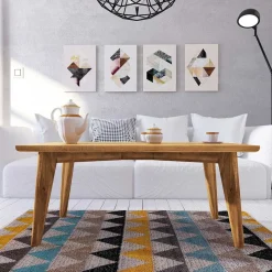 Sale Wohnen 48cm hoher Holz Couchtisch aus Wildeiche - Eavy