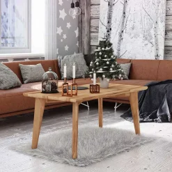 Sale Wohnen 48cm hoher Holz Couchtisch aus Wildeiche - Eavy