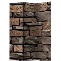 Best Wohnen 175cm hoher Paravent mit Mauer Stein Optik - Eslawan
