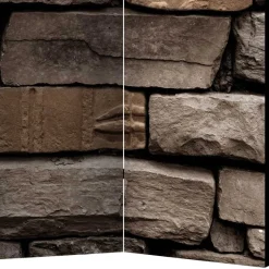 Best Wohnen 175cm hoher Paravent mit Mauer Stein Optik - Eslawan