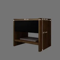 Hot Wohnen 210cm Holzbett & Nachttische - Olbysca (dreiteilig)