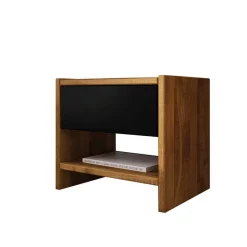 Hot Wohnen 210cm Holzbett & Nachttische - Olbysca (dreiteilig)