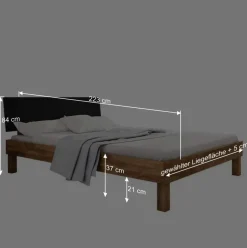 Hot Wohnen 210cm Holzbett & Nachttische - Olbysca (dreiteilig)